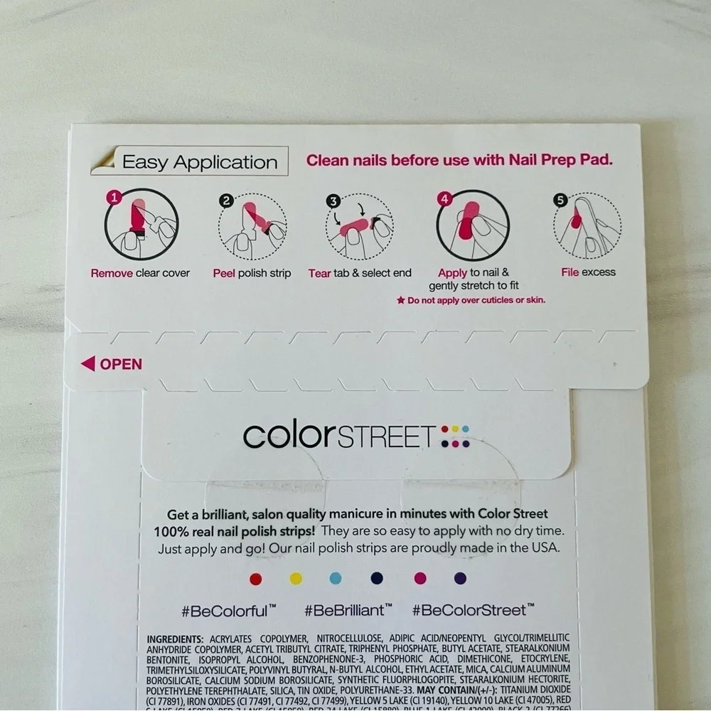Color Street Nail Strips- Berlin It To Win It- Retired Color- New
